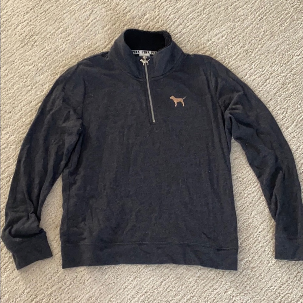 Victoria’s Secret PINK Zip Collard Sweat Shirt